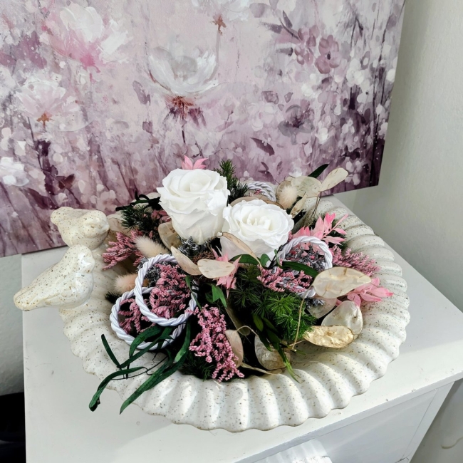 Les oiseaux en fleurs